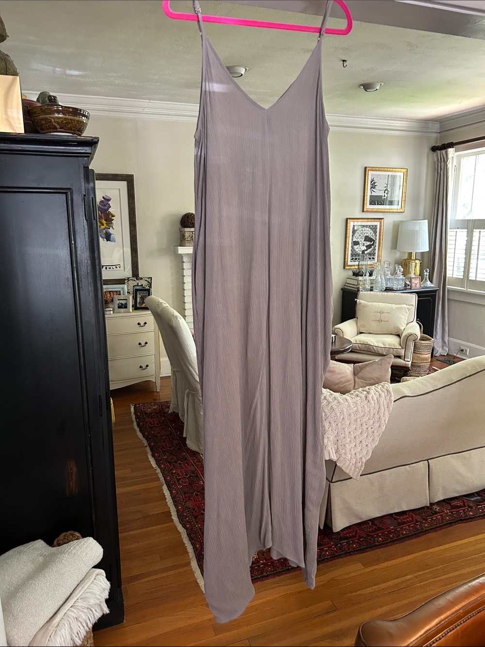 Love Stitch Mauve Slip Maxi Dress